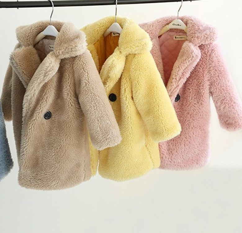 Big Kids Fur Coat for Autumn and Winter - Minihomy