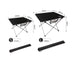 Outdoor camping small folding table aviation light aluminum alloy portable picnic table - Minihomy