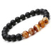 Natural stone Bracelet Beaded Black Mantra Prayer Beads Buddha Bracelet - Minihomy