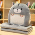 Winter Visual Hand Warmer Pillow can Play Mobile Phone with Blanket Plush Pillow