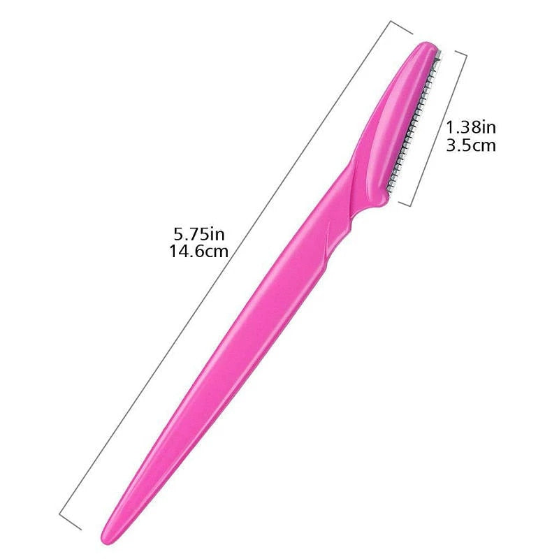Stainless steel eyebrow shaping tool