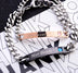 His Queen Her King Black Rose Gold Color Women's Male Chain Crystal Couple Bracelet - Minihomy