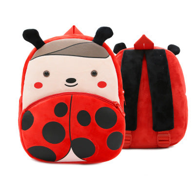 Cute Plush Backpacks Kindergarten Cartoon School Bags Children Animal Toys Bag - Minihomy