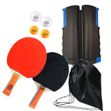 Retractable and Portable Table Tennis Racket Set