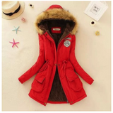 Thick Winter Jacket Women Large Size Long Section Hooded parka outerwear warm coat