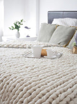 Nordic Thick Wool Hand-woven Blanket - Minihomy