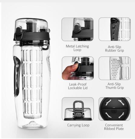 Free Fruit Infuser Juice Shaker Bottle Portable Climbing Camp Bottle - Minihomy