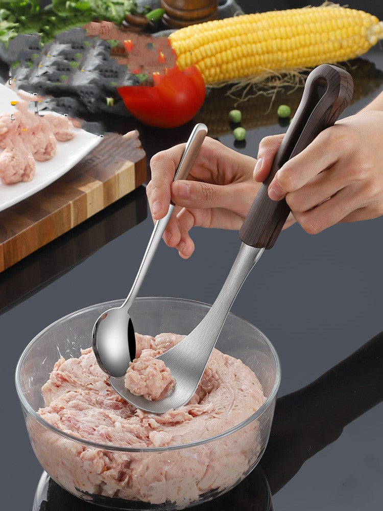 Stainless Steel Meatball Maker Mold Spoon DIY Cooking Tools