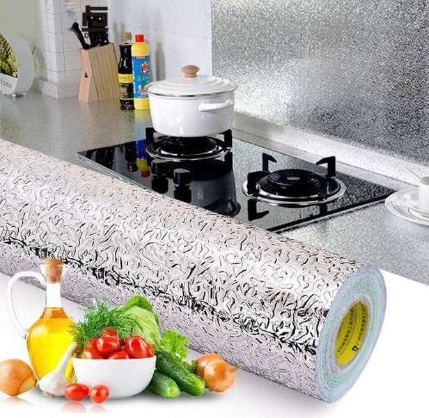 High Temperature Resistant Aluminum Foil Wall Kitchen Sticker - Minihomy