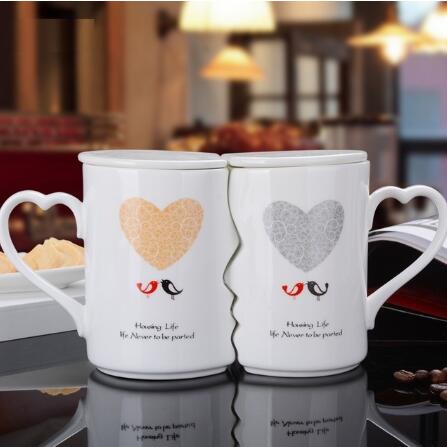 Couple of lovers cups mug personality  ceramic cup - Minihomy