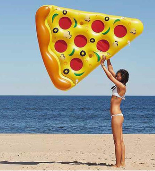 Inflatable Pizza Swimming Pool Floats Air Mattress Inflatable Sleeping Bed Water Hammock Lounger Chair Float Swimming Pool Toys - Minihomy