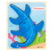 Baby Wooden Cartoon Dinosaur 3D Puzzle Jigsaw for Kids Montessori Early Learning Educational Puzzle Toys - Minihomy