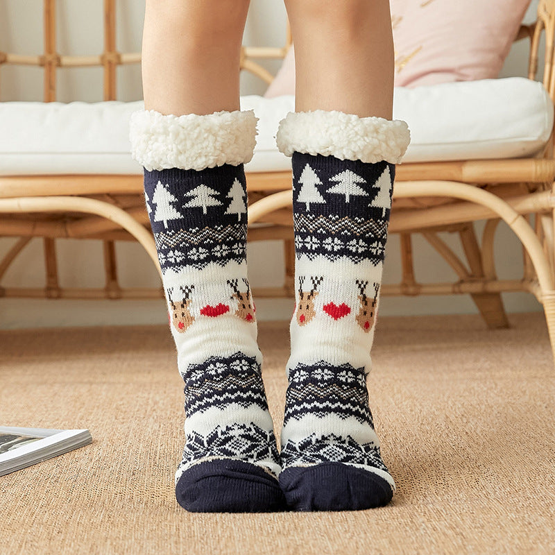 Christmas Socks Female Mid-tube Floor Socks - Minihomy