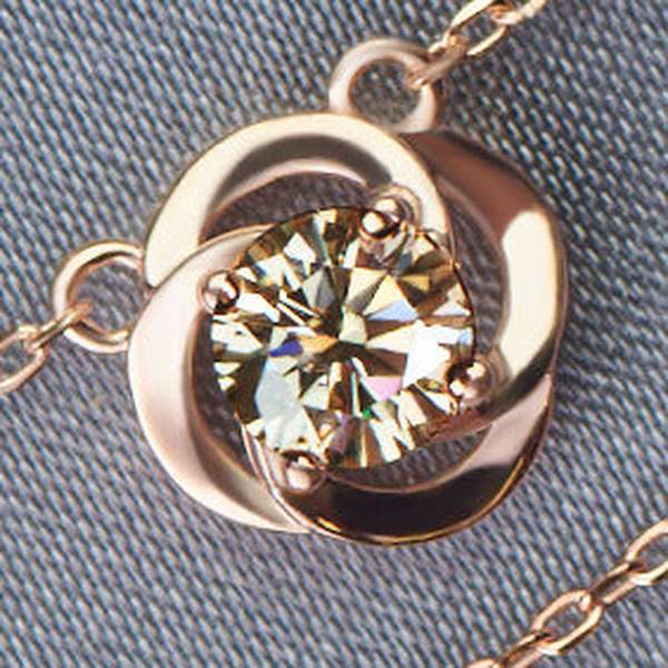 Mosanite 0.5-carat 925 silver necklace - Minihomy