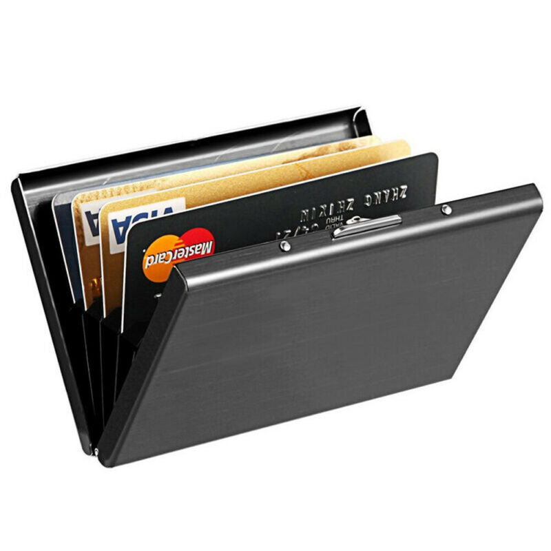 Stainless steel metal creative card holder