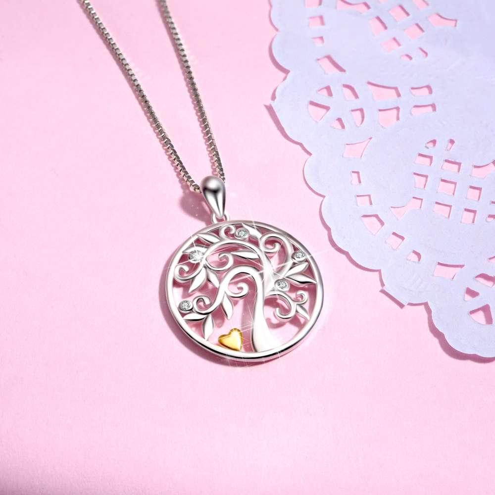 Life of Tree Pendant 925 Silver Necklace - Minihomy