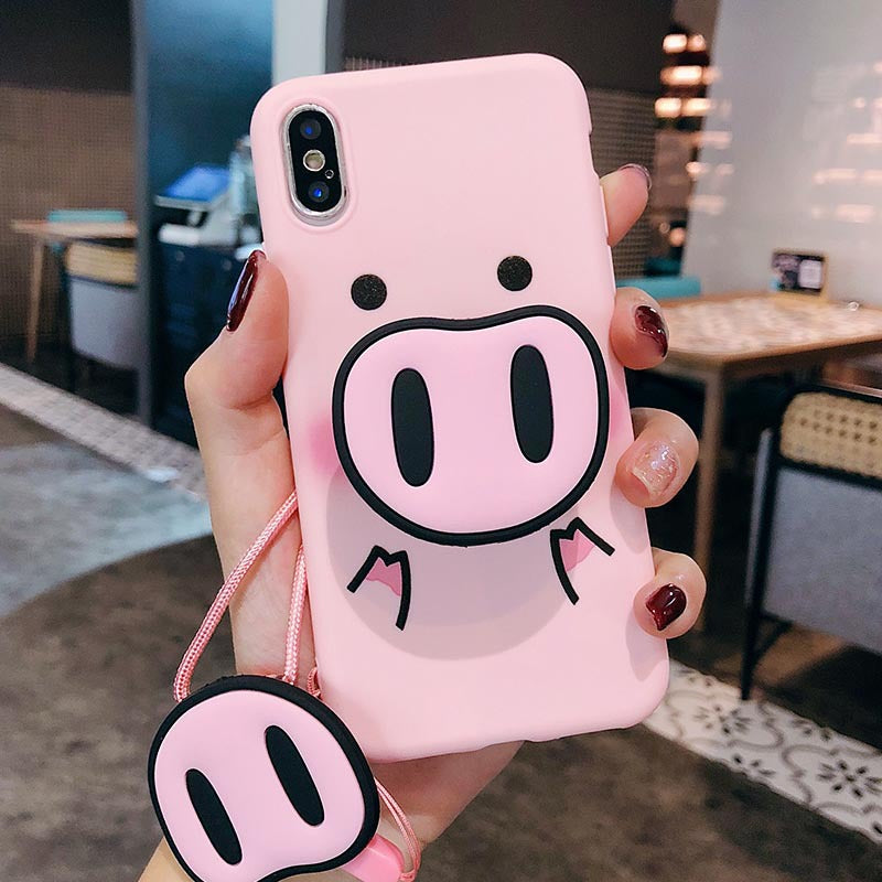 Funny Cartoon Pig Case - Minihomy