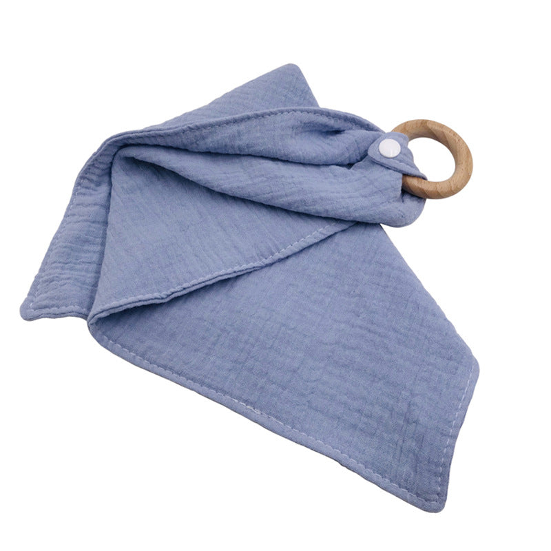 Baby Saliva towel with Wooden Teether