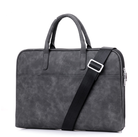 Faux Leather Laptop Bag For Women