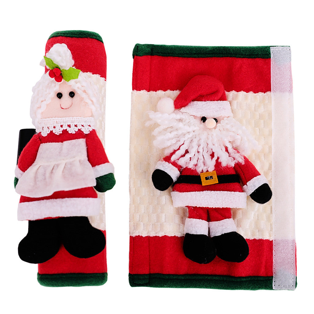 Christmas decoration refrigerator glove - Minihomy