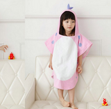 Cotton hooded baby bath cape cape - Minihomy