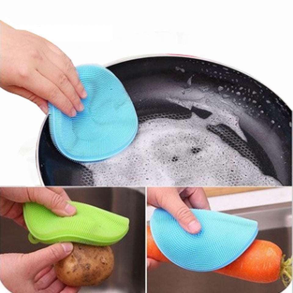 Kitchen Silicone Dishwasher Cleaning Brush - Minihomy