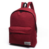 Canvas Men women Backpack College Students High Middle School Bags