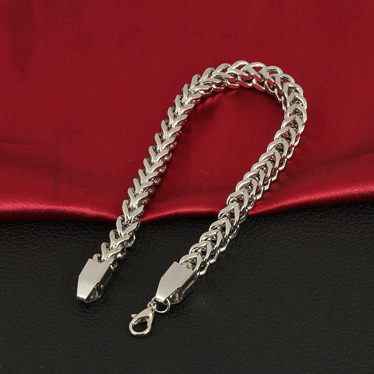 Braided bracelet stainless steel exquisite titanium steel jewelry - Minihomy