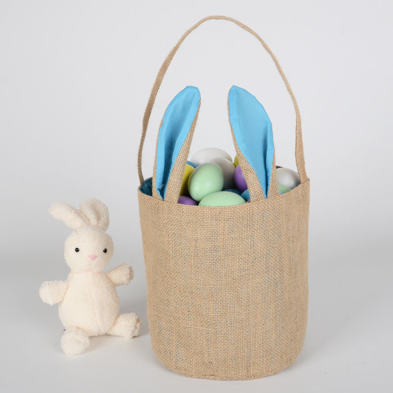 Easter Bunny Ear Gift Bag - DIY Candy Basket for Easter - Minihomy