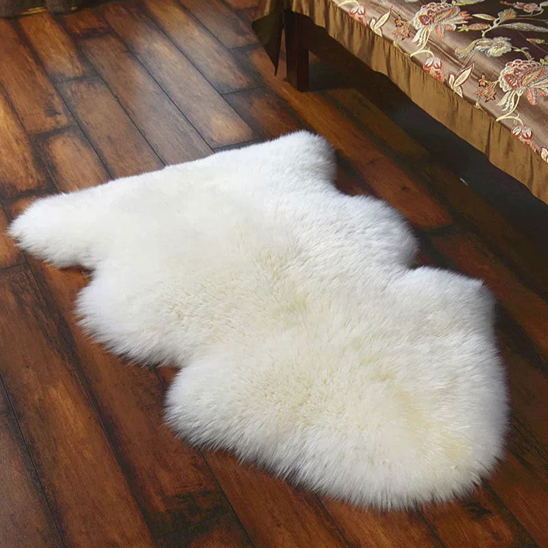 Australian pure white wool carpet - Minihomy