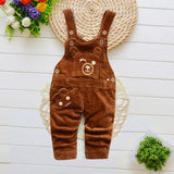 Infant Jeans Little Kids Cartoon Cute Suspenders Toldder Causal Trousers - Minihomy