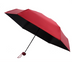 Creative 5 fold black plastic umbrella