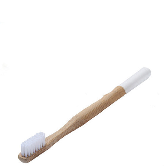 Natural round handle bamboo toothbrush