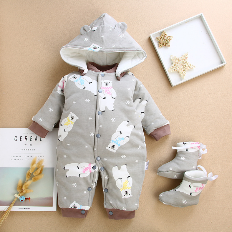 Warm Thick Baby Jumpsuit - Newborn Climb Clothes