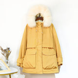 Winter Down Women Large Jacket  Warm Parka Outerwear