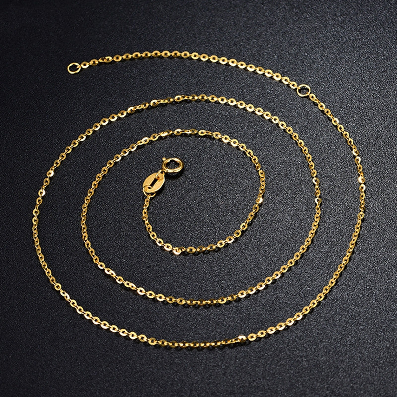 18k Gold Adjustable Chain Clavicle O-chain - Minihomy