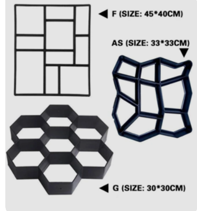 Ultralight diy garden paving mould hexagonal fancy mould - Minihomy