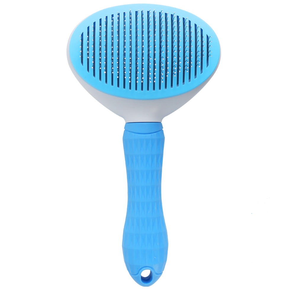 Cat Self-Cleaning Comb - Stainless Steel Dog Comb Hair Brush - Minihomy