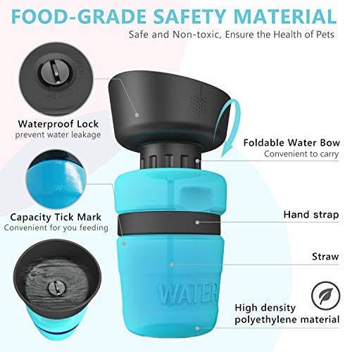 Pet Outdoor Foldable Bottle Dog Travel Water Bottle Dog Water Dispenser - Minihomy