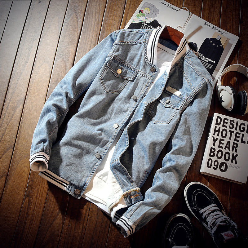 Slim-fit Denim Jacket Men