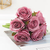 Silk Roses Bouquet Artificial Flowers for Home Decoration