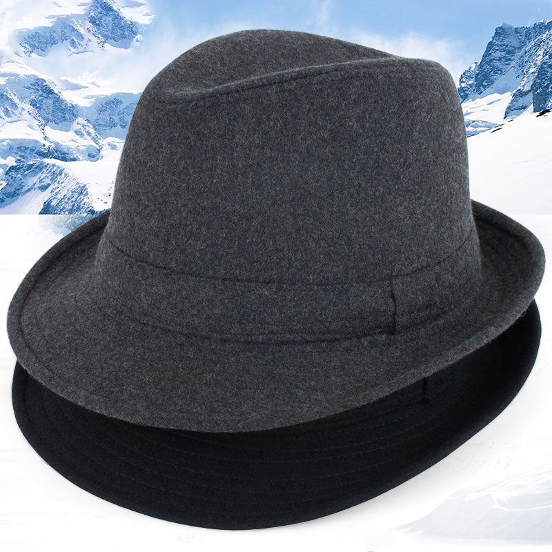 Autumn And Winter Men's Top Hat Woolen Hats