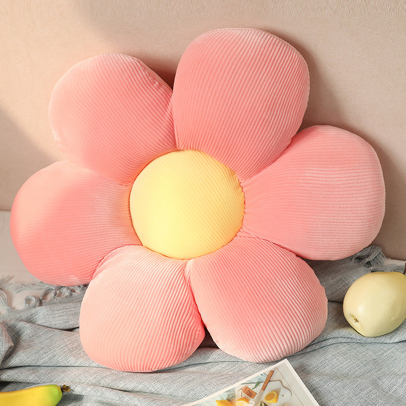 Small Daisy Flower Throw Pillow Floor Chair Cushion