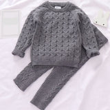 Kids Sweaters Baby Boy Girl Winter knit Sweater Pants - Minihomy