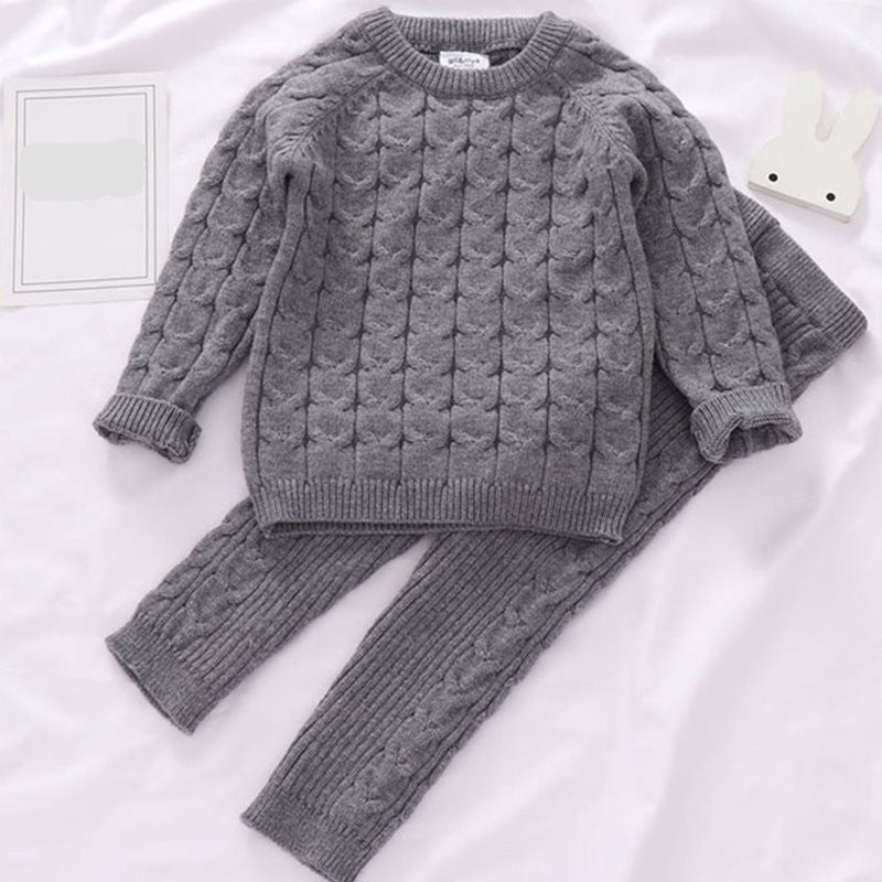 Kids Sweaters Baby Boy Girl Winter knit Sweater Pants