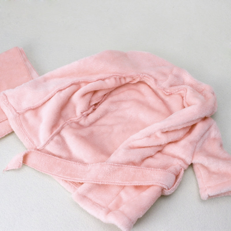 Baby Bathrobes Bath Towel Solid Color Warm - Minihomy