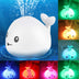 Baby Cute Cartoon Whale Floating Spraying Water Bath Toys With Light Music LED Light Baby Toys - Minihomy