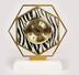 Modern Model Room Marble Light Luxury Clock Ornaments Brass Painted Alarm Clock Bedside Table Small Accessories Creative Desk Clock - Minihomy