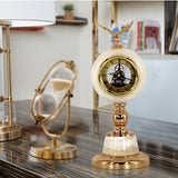 European Light Luxury Clock And Clock Stand, American Retro Creative Office Desk Clock, Home Bedroom Decoration - Minihomy