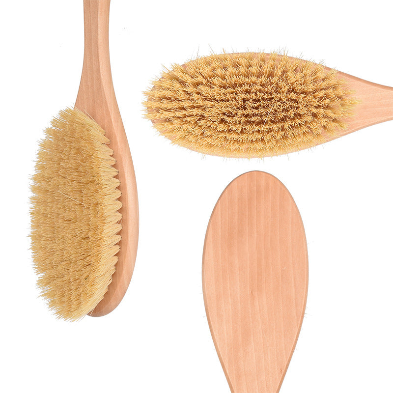 Plant Hemp Fiber Wool Log Massage Body Brush - Minihomy